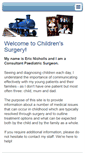Mobile Screenshot of childrensurgery.co.uk